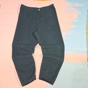 VTG REI Fleece Pants Green 90s Polartec Outdoor Hiking Waist 32 x 26 Elastic USA